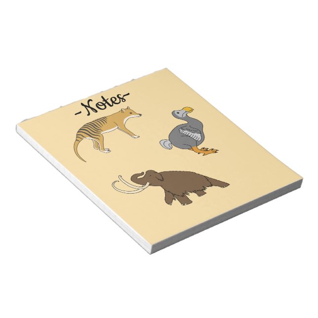Extinct Animals  Notizblock (angewinkelt)