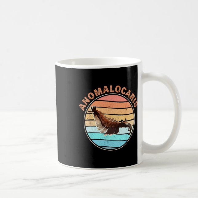 Extinct Arthropod Retro Design Fishing Anomalocari Kaffeetasse (Rechts)