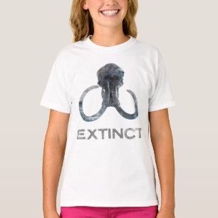 Extinct Wooly Mammoth Fossil Head Version 1 T-Shirt