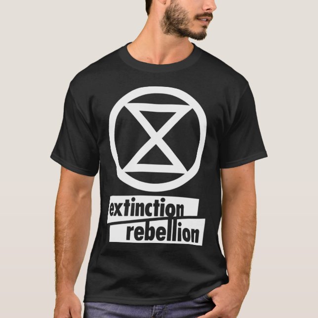 EXTINCTION REBELLION REBEL FOR LIFE CLIMATE CHANGE T-Shirt (Vorderseite)
