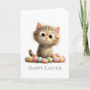 Extra albernes Osterkatze-Grußkarte Karte