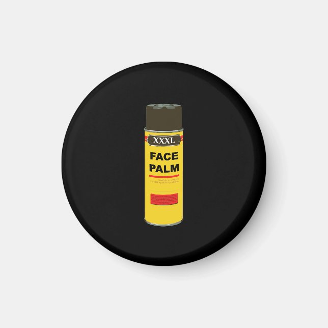 Extra Extra große Dose FACE PALM Magnet (Vorne)