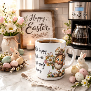 Extra glückliches Osterkunstwerk mit anpassbarem N Kaffeetasse