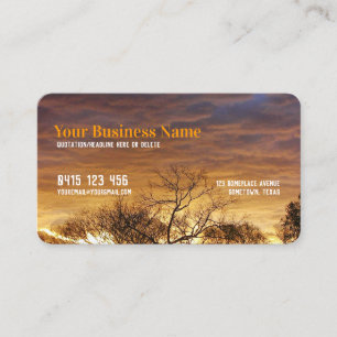 Extra Golden Clouds Business Card Visitenkarte