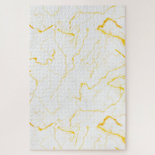 Extra große, edle Gold Glitzer Weißmarmor Puzzle