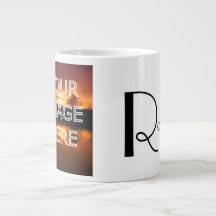 Extra Grosses Personalisiertes Foto Kaffee Tasse
