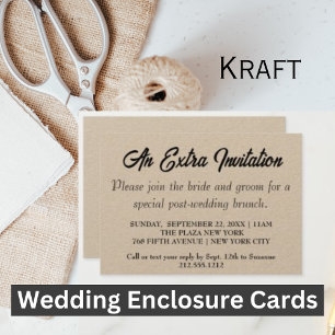 Extra Invite_Wedding Brunch Kraftsackkarten Begleitkarte
