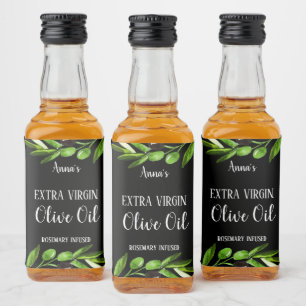 Extra Jungfrau Olivenöl Flasche Rustikales Etikett