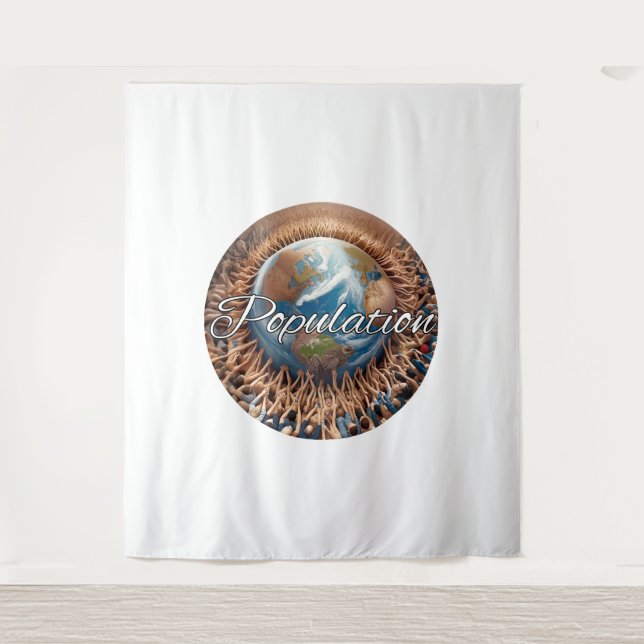 Extra-Large-Band (88"x104") Wandteppich (Vorderseite)