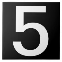 Extra Large House Number Tiles 6"x6"