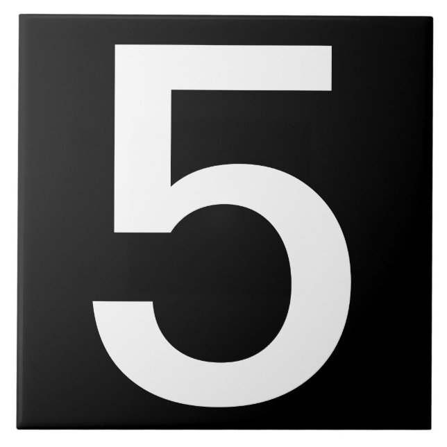 Extra Large House Number Tiles 6"x6" Fliese (Vorderseite)