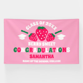 Extra Large Strawberry 2026 Graduation Party Banner