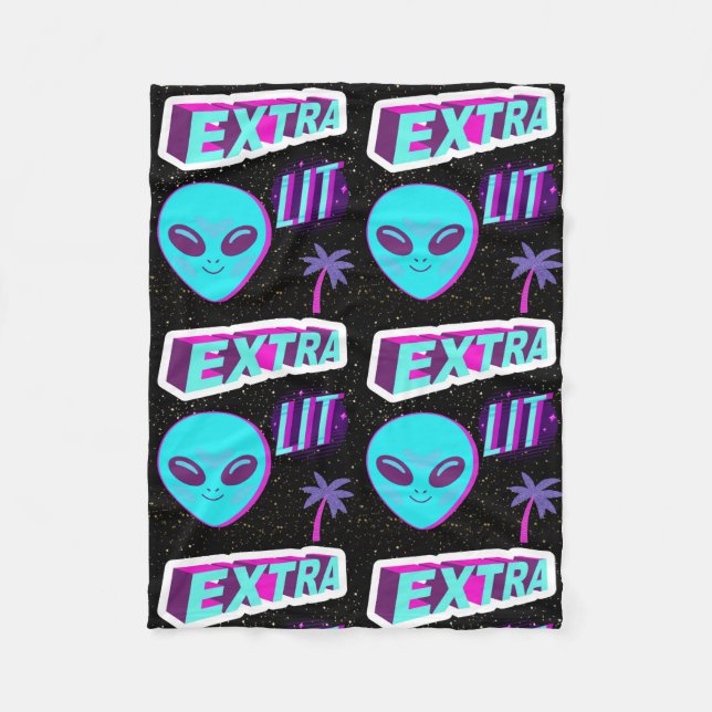 EXTRA LIT, ALIEN, AQUI ESTAMOS Y NO NOS VAMOS FLEECEDECKE (Vorderseite)