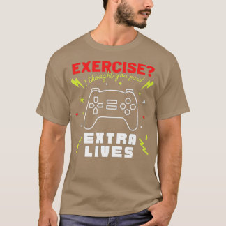 Extra Lives Funny Video Game Controller Retro Boy T-Shirt