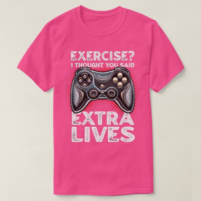 Extra Lives Funny Video Game Controller Retro Boys T-Shirt (Design vorne)