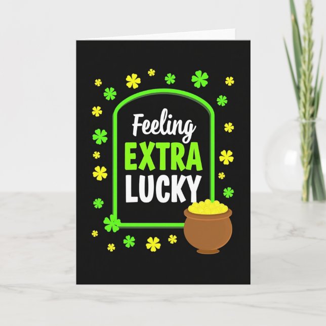 Extra Lucky Greeting Card Karte (Vorderseite)