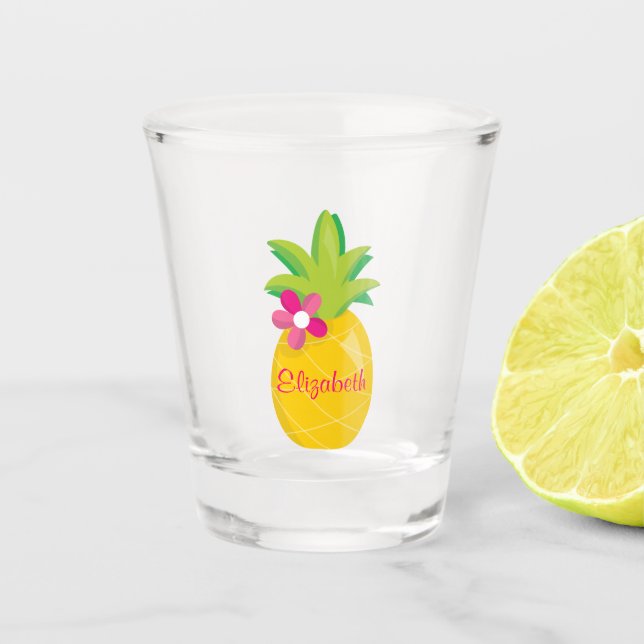 Extra Niedliche Ananas Schnapsglas (Vorderseite)