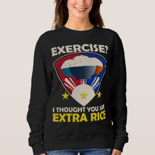 Extra-Reis-Übung Philippine Love Food Filipino Sweatshirt