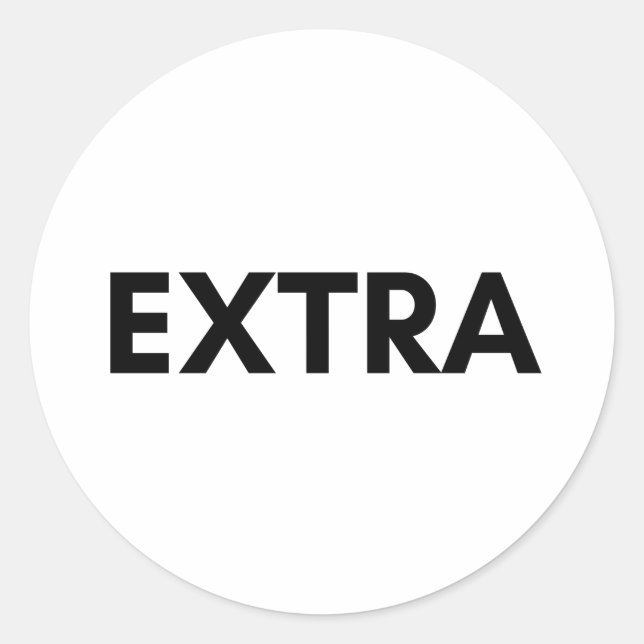 extra runder aufkleber (Vorderseite)