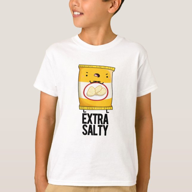 Extra Salty Funny Salty Snack Pub T-Shirt (Vorderseite)