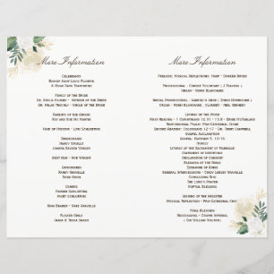 EXTRA SEITENINSERT für Hochzeitsprogramme in Holz