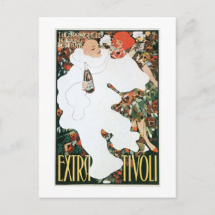 Extra Tivoli Vintage Wein Getränk Werbung Kunst Postkarte