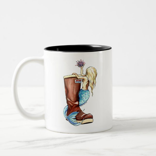 Extra-Tuff Meerjungfrau-Tasse Zweifarbige Tasse (Links)