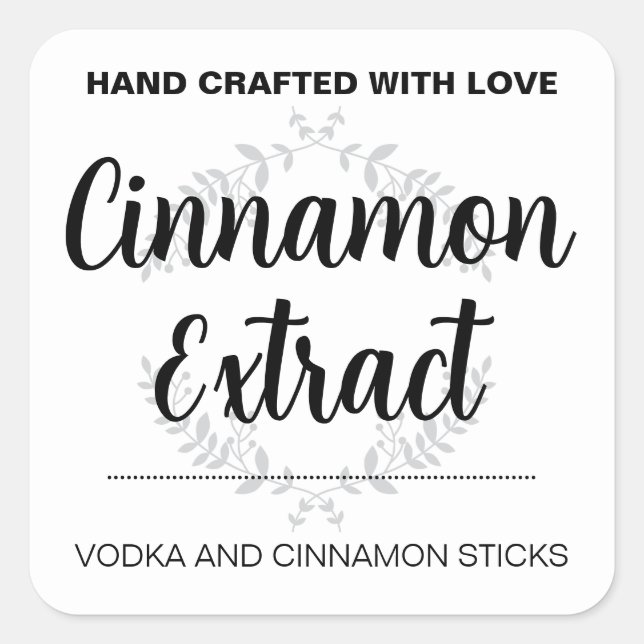 Extract-Label VE022_05sq anpassen Quadratischer Aufkleber (Vorderseite)