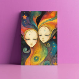 Extragalaktische Energie Beings Light Entities Sta Postkarte