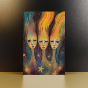 Extragalaktische Energie Beings Light Entities Sta Postkarte