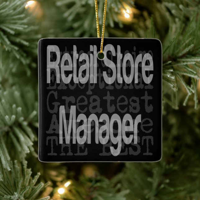 Extraordinär für den Retail Store Manager Keramikornament (Baum)