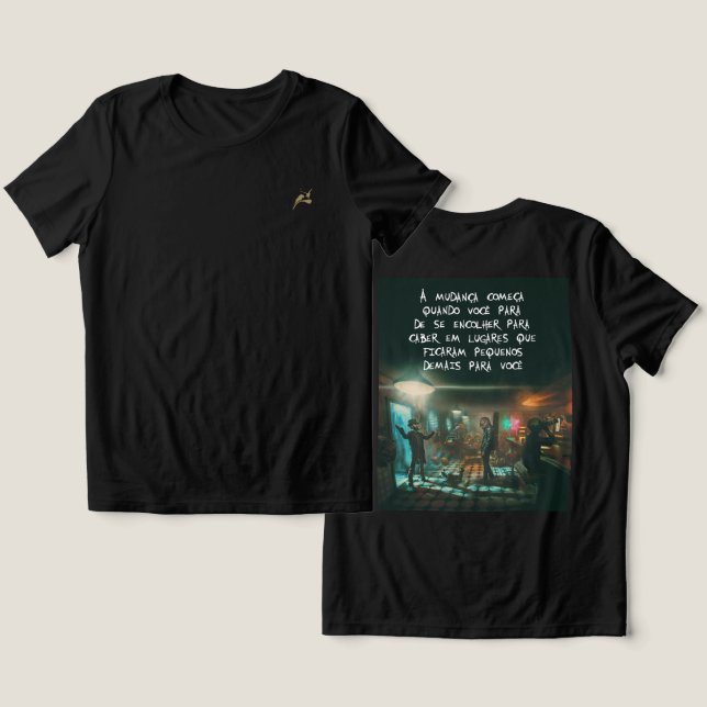 Extraordinário (Modelo II) Tri-Blend Shirt (Design Vorderseite & Rückseite)