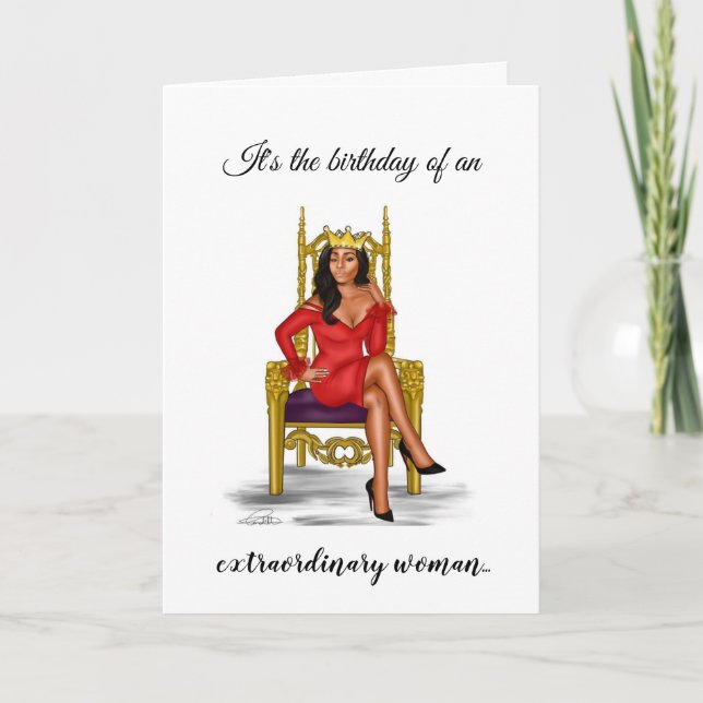 Extraordinary Woman Karte (Vorderseite)
