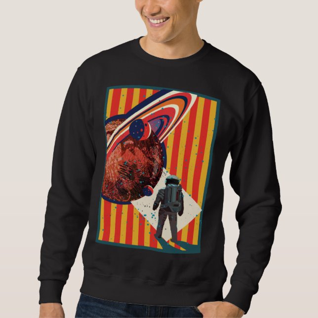 extraterrestrial  astronaut in space science ficti sweatshirt (Vorderseite)