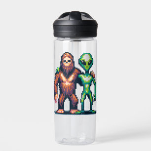 Extraterrestrische Alien Being und Bigfoot Pixel A Trinkflasche