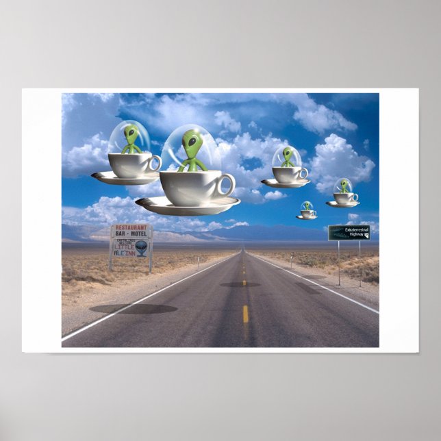 Extraterrestrische Autobahn Poster (Vorne)