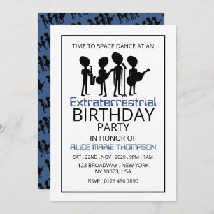 Extraterrestrische Band, Geburtstag Einladung