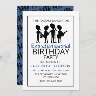 Extraterrestrische Band, Geburtstag Einladung