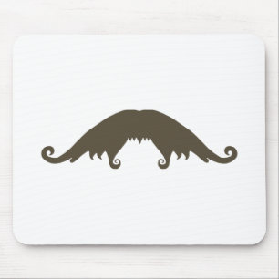 Extravagant Brown Mustache Mouse Pad Mousepad