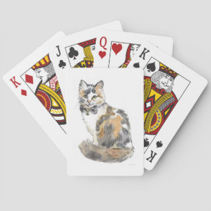 Extravagant Calico Cat Spielkarten