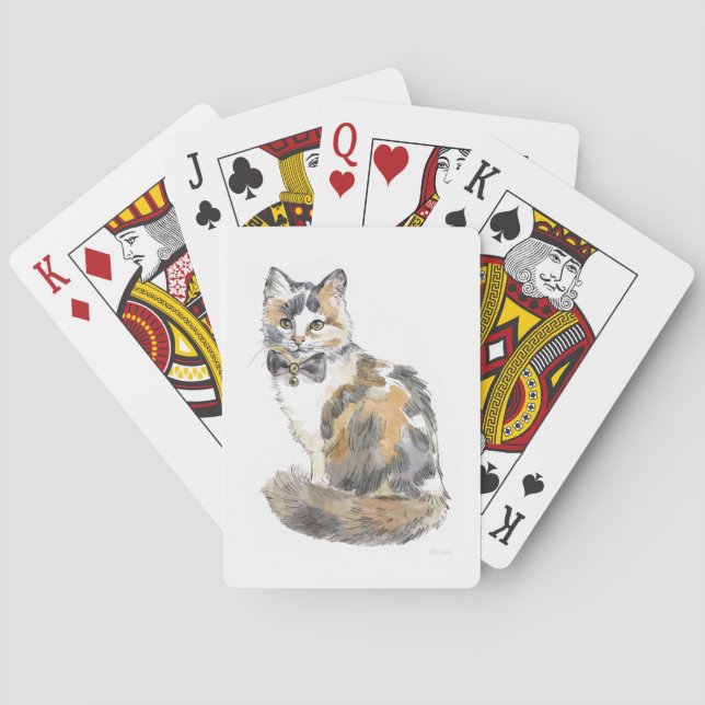 Extravagant Calico Cat Spielkarten (Rückseite)