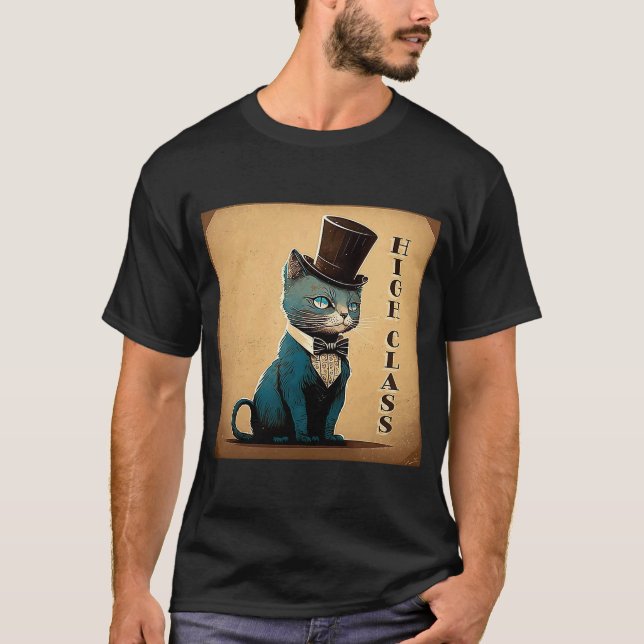 Extravagant Cat High Class Top Hat Old Style Bow K (Vorderseite)