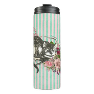 Extravagant Cheshire Cat Collage Thermosbecher