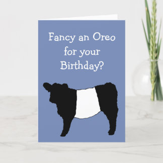 Extravagant ein Oreo? Galloway Cow Karte