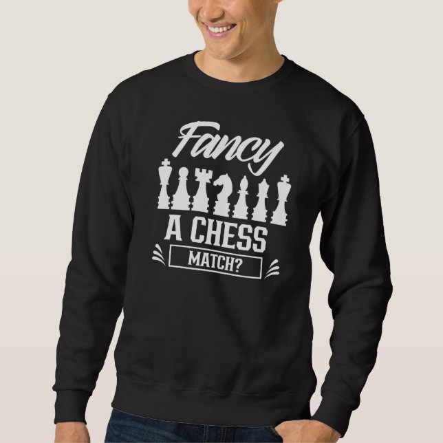 Extravagant ein Schachspiel Spieler Hobby Sweatshirt (Vorderseite)