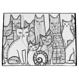 Extravagant Feline Große Geschenktüte