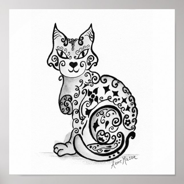 Extravagant Feline Poster (Vorne)