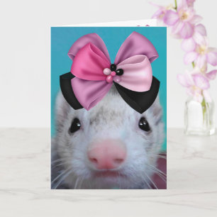 Extravagant Ferret Geburtstag Karte