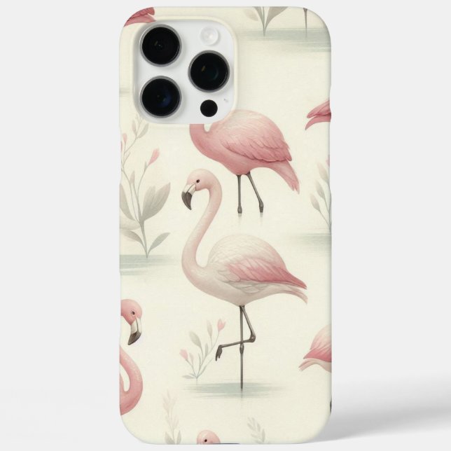 Extravagant Flamingo Case-Mate iPhone Hülle (Rückseite)