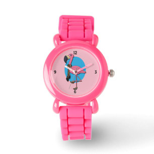 Extravagant Flamingo Pink Glitzer Watch Armbanduhr